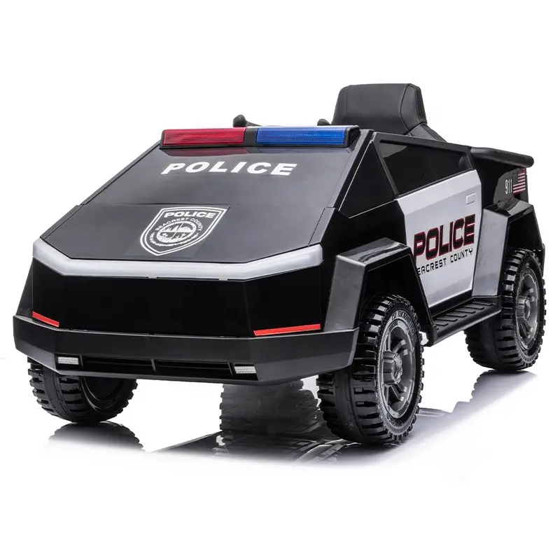 Новейший электрический детский пластиковый автомобиль eva 12 В, детский полицейский автомобиль, игрушечный автомобиль