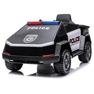 Neueste 12V Eva Rad Baby Polizei holen elektrische Kinder Plastik auto Fahrt auf Spielzeug auto