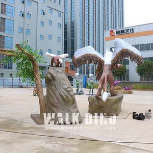 Handmade sống động như thật Griffin và bé mô hình cử động được chim săn mồi với lông thực tế cho vườn thú phiêu lưu công viên & sử dụng trong nhà - Product Image 4