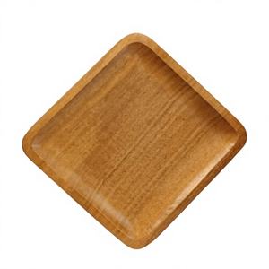 Assiette de service en bois gravée, légère et écologique, design moderne et luxueux, pour pâtisseries, fruits, apéritifs, fêtes à domicile - Product Image 1