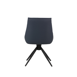 Silla Giratoria Moderna de Tela Bouclé con Base Piramidal de Metal para Sala de Reuniones - Product Image 6