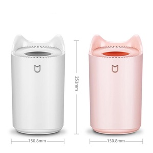 3L USB không khí tạo độ ẩm khuếch tán dễ thương Mèo thiết kế nhà văn phòng sử dụng công suất lớn LED ánh sáng ban đêm humidistat hộ gia đình sử dụng OEM Logo - Product Image 1