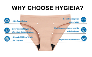 Hygieia personalizado absorbente 60ML bragas a prueba de fugas algodón posparto ropa interior Menstrual Bragas período Menstrual bragas para mujeres - Product Image 2