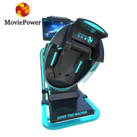 Simulateur de vol commercial d'intérieur, simulateur de montagnes russes VR 360, équipement de jeu d'arcade, divertissement de parc VR, chaise VR 9D