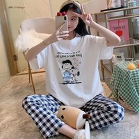 Pyjamas pour femmes, vêtements de nuit à motifs mignons, vente en gros de chemises de nuit pour femmes, vêtements de détente pour femmes