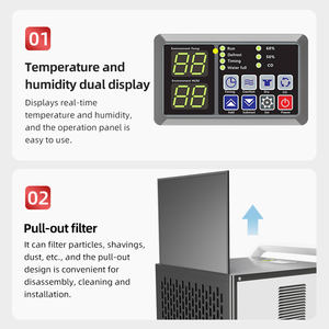 Dorosin-<span class=keywords><strong>deshumidificador</strong></span> comercial portátil, DK-90 de hoja de metal con mango para big are sobre 100-19m2 - Product Image 4