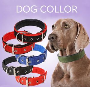 Collier pour chien en polyester avec logo personnalisé, boucle en métal, collier pour chien réglable personnalisé - Product Image 2