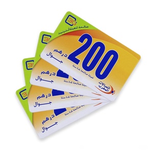 Tarjetas de Recarga de Datos Personalizadas de Fábrica con Garantía de Calidad ISO: Tarjetas de Datos Tiempo Aire/Forfait Impresas con Datos Variables - Product Image 1