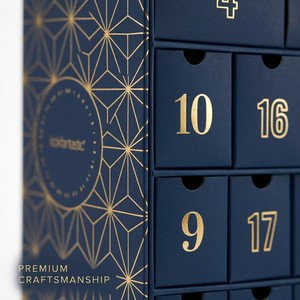 Calendrier de l'Avent personnalisé en carton rigide fait main, 24 jours, pour parfums, réutilisable, grand coffret cadeau magnétique pour emballage - Product Image 2
