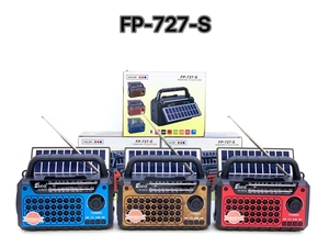 2024 bán hàng mới có thể sạc lại AM FM 3 ban nhạc tầm xa thu phát thanh USB MP3 máy nghe nhạc năng lượng mặt trời Powered Đèn pin Radio BT Loa - Product Image 4