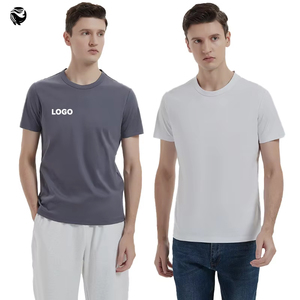 2025 190 gm réversible coton mercerisé à manches courtes <span class=keywords><strong>4XL</strong></span> col rond <span class=keywords><strong>grande</strong></span> <span class=keywords><strong>taille</strong></span> T-shirt pour hommes - Product Image 1