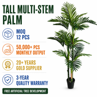 Faux palmiers artificiels pour extérieur, plantes paysagères artificielles, décoration de jardin, patio, bord de piscine, complexe hôtelier, mariage, vente en gros sur mesure