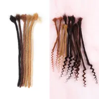 Vastdreads סיטונאי שיער טבעי ראסטות 0.4cm 0.6cm 0.8cm | loc תוספות שיער טבעי | ראסטות הארכת עם מתולתל מסתיים