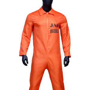 공장 제작 할로윈 수어사이드 스쿼드 죄수 의상 롤플레잉 의류 성인 카니발 파티 점프수트 - Product Image 4