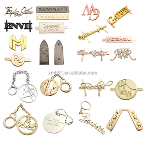 Custom Engraved Zinc Alloy Metal <b>Name</b> Tag Handbag Logo Labels <b>Plate</b> for Bags Shoes Luggage with Letter Pattern - Product Image 1