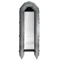 Bateau de pêche gonflable géant de 8 mètres avec fond en alliage d'aluminium épais pour kayak