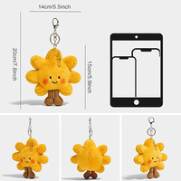 Porte-clés en peluche soleil mignon personnalisables en gros avec nœud, porte-clés soleil Kawaii, superbes cadeaux pour sacs à dos, sacs à main, breloques