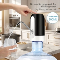 Pompe Distributrice d'Eau Chaude et Froide Portable Mini USB Rechargeable en Plastique Pliable Électrique/USB/Batterie pour Extérieur, Voiture, Maison, Hôtel