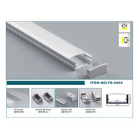 Profil LED en aluminium à montage en surface pour la décoration d'éclairage intérieur 23,5*9,75 mm pour un éclairage moderne