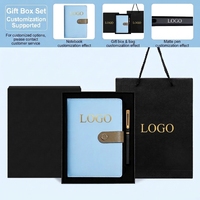 Coffret Cadeau Personnalisé de Carnet d'Adresses A5 Épais avec Couverture en Cuir et Papier, Journal Portable de Grande Beauté avec Logo Imprimé