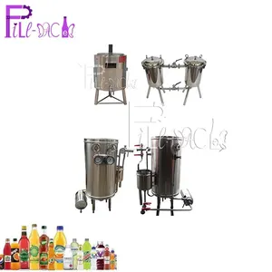 2000L/H 2ton/h complete blended beverage flavored juice mixing processing line / plant