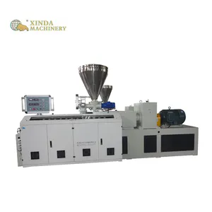 sjz80 conical twin screw extruder for sale for pipe profile sheet extrusion machine line