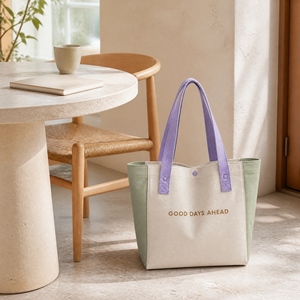 Eco-friendly Cotton <b>Canvas</b> Shopping <b>Bag</b> Durable Tote with Rope Handle and Custom Print for Casual Daily Shopping Wholesale Bulk - Product Image 5