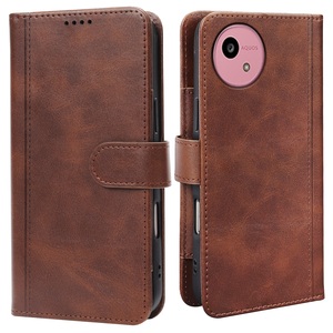 Étui de téléphone en cuir PU avec porte-cartes pour Sharp Wish2 Zero 2 Zero V6 Leitz Phone 3 R 5G Compact R3 R2 Housse de téléphone portable - Product Image 1
