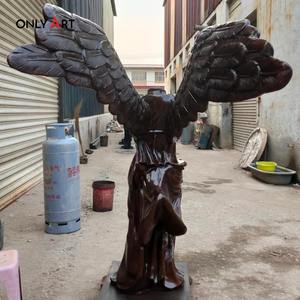 समोथ्रस प्राचीन प्रतिमा की मूर्ति को मिली जीत, प्रसिद्ध ग्रीक देवता थोक कीमतों में कांस्य लाउवर निक पंख वाली विजय प्रतिमा - Product Image 4