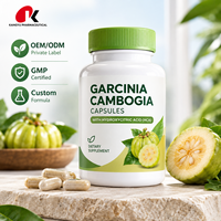 Capsules d'extrait de Garcinia Cambogia OEM ODM HCA, complément alimentaire à marque privée, fabricant certifié GMP