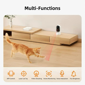 Jouet laser intelligent pour animaux de compagnie avec caméra, contrôle par application, audio bidirectionnel, chasseur de lumière interactif pour chats et chiens - Product Image 2