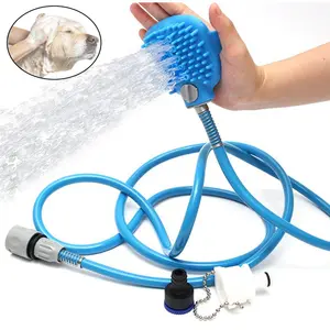 Dog Bath Washing Shower Attachment Sprayer and Scrubber, Hose Garden Hose for Bath Tub and Outdoor Bathing Products Eco-friendly