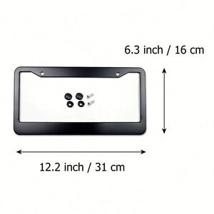 Marco de Aluminio Universal para Matrícula de Auto, Diseño Delgado, Personalizable con Logotipo, para Promoción de Concesionarios de Autos - Product Image 2