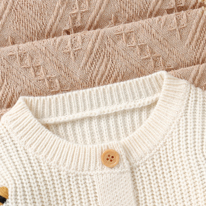 Mimixiong Cardigan Personalizzato con Ricamo a Forma di Ape, Abbigliamento Neutro per Bambini e Bambine, Maglione Morbido in Maglia - Product Image 3