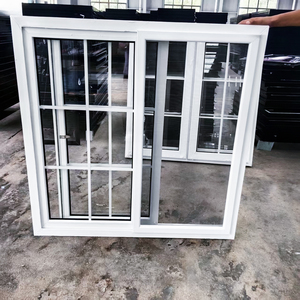 Ventana deslizante de doble vidrio UPVC con diseño de parrilla que incluye mosquitera <span class=keywords><strong>para</strong></span> una mayor seguridad y comodidad en el hogar - Product Image 4