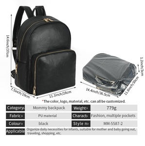 <span class=keywords><strong>Sac</strong></span> <span class=keywords><strong>à</strong></span> langer compact et élégant en cuir PU avec motif gaufré, design moderne, indispensable pour les voyages, avec matelas <span class=keywords><strong>à</strong></span> langer isotherme - Product Image 2
