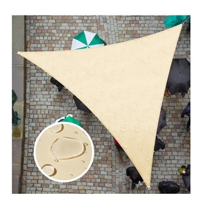 Sun <span class=keywords><strong>Shade</strong></span> buồm tam giác không thấm nước cho Patio sân boong pergola ngoài trời Sun <span class=keywords><strong>Sail</strong></span> <span class=keywords><strong>Shade</strong></span> UV khối dù để che nắng màu xám & cát màu - Product Image 1