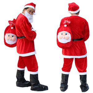 Disfraces de Papá Noel de Tela No Tejida para Adultos MaoSheng, para Hombres y Mujeres, Modernos y Tradicionales para Fiestas Navideñas, Venta al Por Mayor de Fábrica - Product Image 2