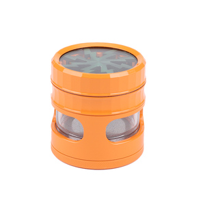 Accessoire de qualité supérieure en alliage d'aluminium à 4 couches 63mm personnalisé broyeur d'herbes à tabac au design moderne pour accessoires pour fumeurs - Product Image 6