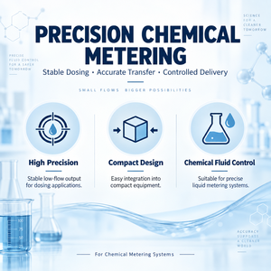 Bomba de Engranajes de Accionamiento Magnético Micro de Baja Pulsación de Acero Inoxidable 316L para Dosificación Precisa de Tinta y Circulación en Impresoras de Inyección de Tinta - Product Image 3