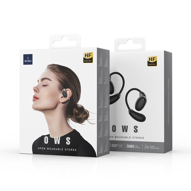Open Ear OWS TWS Earbuds with LED Battery Indicator JL Chipset Wearable Stereo Wireless Sports Headphones Earhook Design