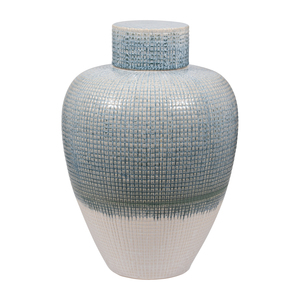 Vaso Decorativo in Ceramica Moderna con Coperchio per Soggiorno, Camera da Letto, Ufficio, Arredamento Casa, Ideale per l'Interno - Product Image 3