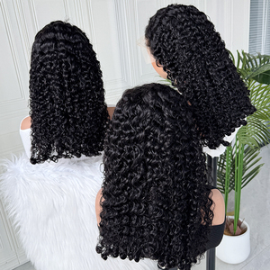 Burmese Curly Lace <b>Wig</b> <b>Human</b> Hair Natural Color Soft Bouncy Texture Full Density <b>Wig</b> For Online Sellers - Product Image 1