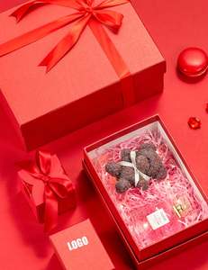 Cajas de Regalo Rectangulares Ranuradas de Alta Calidad, Ecológicas, con Marca, Forro de Cartón Corrugado, Envoltura Sostenible Recubierta - Product Image 5