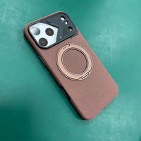 Étui de protection en tissu technique fait main et cousu à la machine avec support à charnière à 360 degrés pour téléphone portable