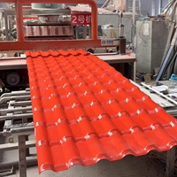 Diseño moderno Aislamiento térmico y acústico Teja de techo de plástico Hoja de techo Upvc Materiales de construcción Tejas De Pvc