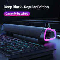 Haut-parleurs d'ordinateur bureau maison ordinateur portable jeu Blue-tooth Rgb effets d'éclairage Microphone intégré stéréo