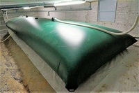 Réservoir d'eau gonflable pliable en TPU et PVC, résistant aux UV, 100 m³, certifié CE, économique et durable, pour eaux usées