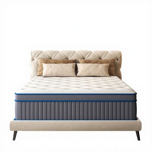 Colchón King Size de Compresión para Dormitorio Escolar, Diseño Moderno, con Base Rígida y Resortes Ensacados de Fibra de Vidrio, Suministro Estable - Product Image 1