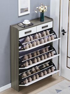 17cm Simple Moderne Flip-Bucket Style Étagère À Chaussures Entrée De La Maison Multi-Fonctionnel Stockage Meubles Étroits - Product Image 3